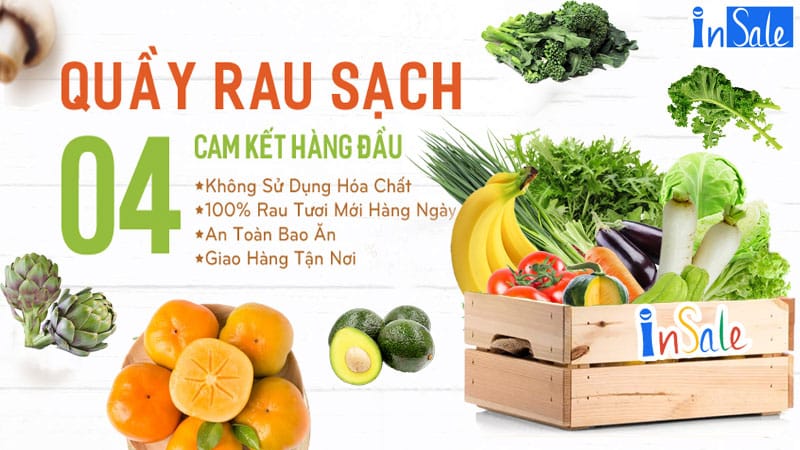 Rau củ quả sạch tại insale