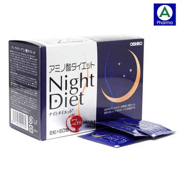 Night Diet Orihiro 60 gói – Viên uống hỗ trợ giảm cân Nhật Bản