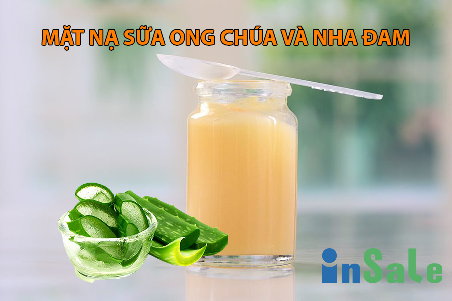 Cách đắp mặt nạ sữa ong chúa và nha đam trị nám hiệu quả