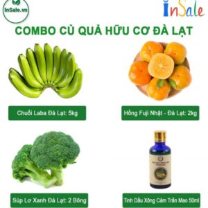 Combo Rau Củ Quả Hữu Cơ Đà Lạt