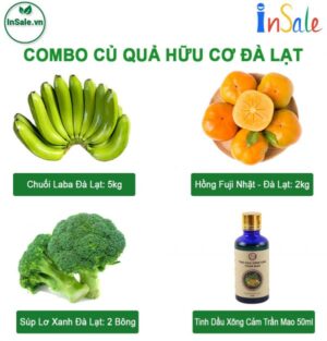 Combo Rau Củ Quả Hữu Cơ Đà Lạt