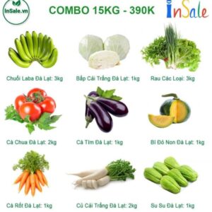 Combo 9 Loại Rau củ quả Đà Lạt