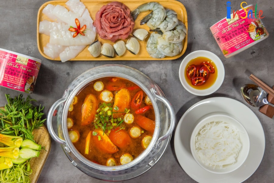 Cốt lẩu thái lan tom yum Quốc Việt