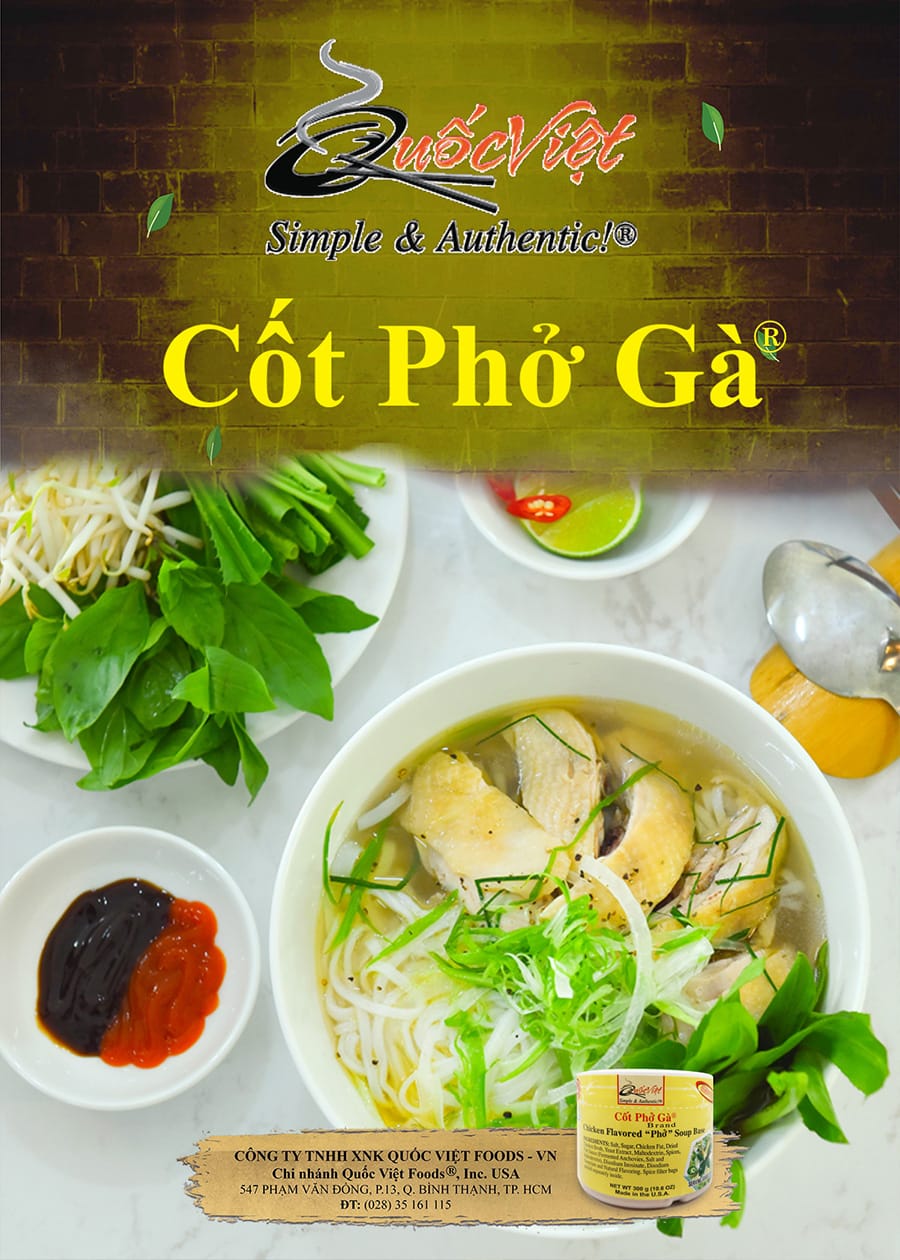 Cốt phở gà Quốc Việt - Sản xuất tại Hoa Kỳ