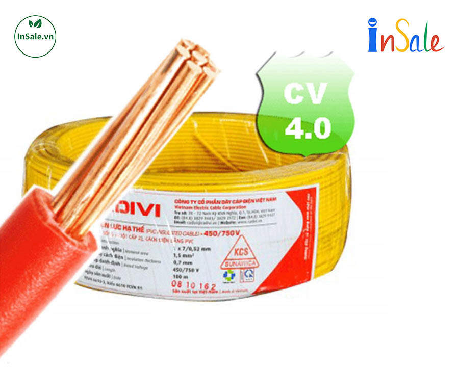 Dây điện dân dụng CV 4.0 mm2