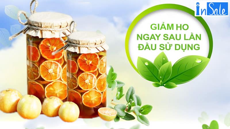 Chanh đào mật ong giúp giảm ho hiệu quả